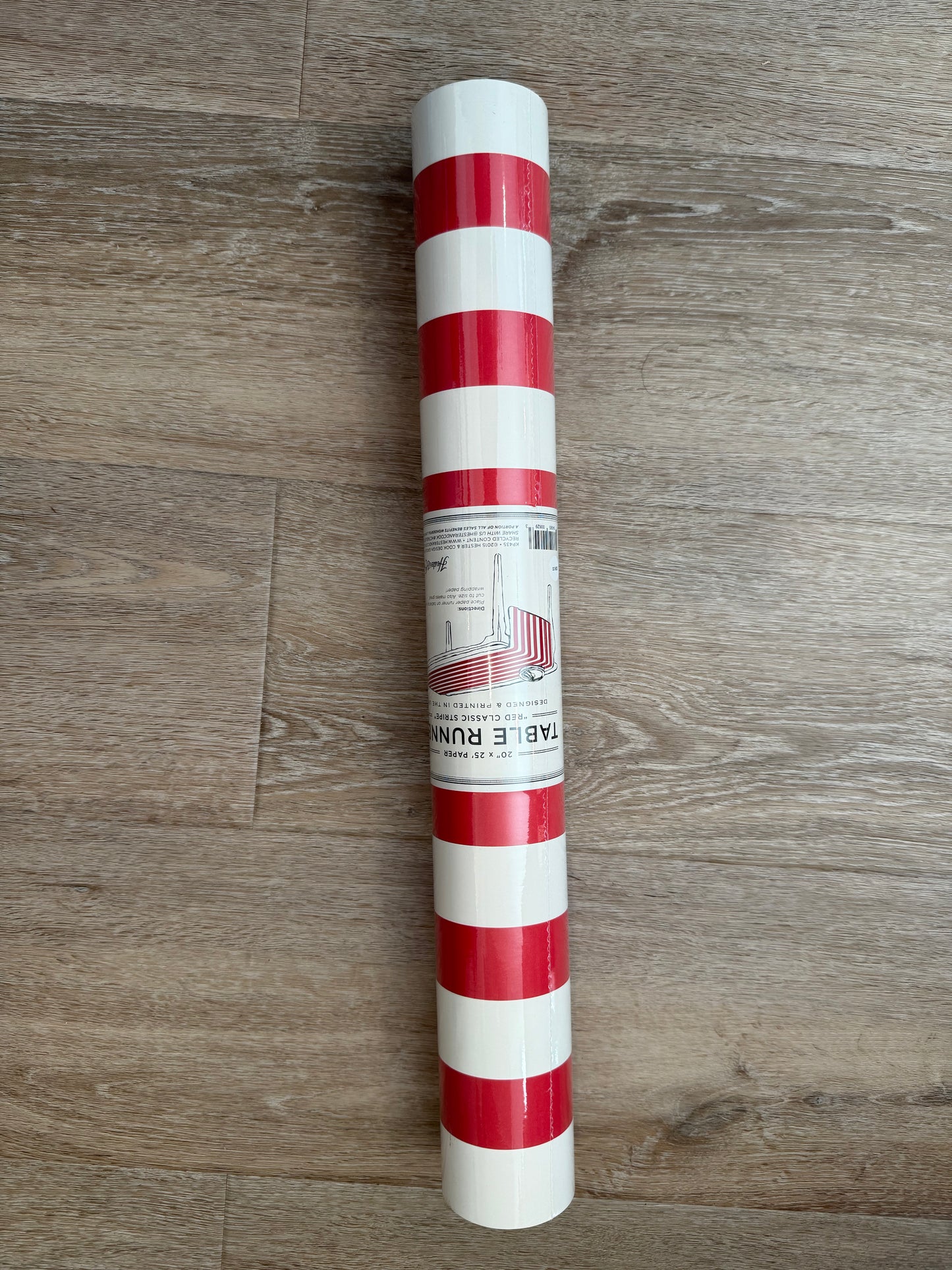 Table Runner-Red Stripe