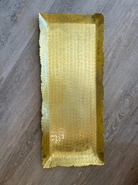 Large Pattern Gold Tray