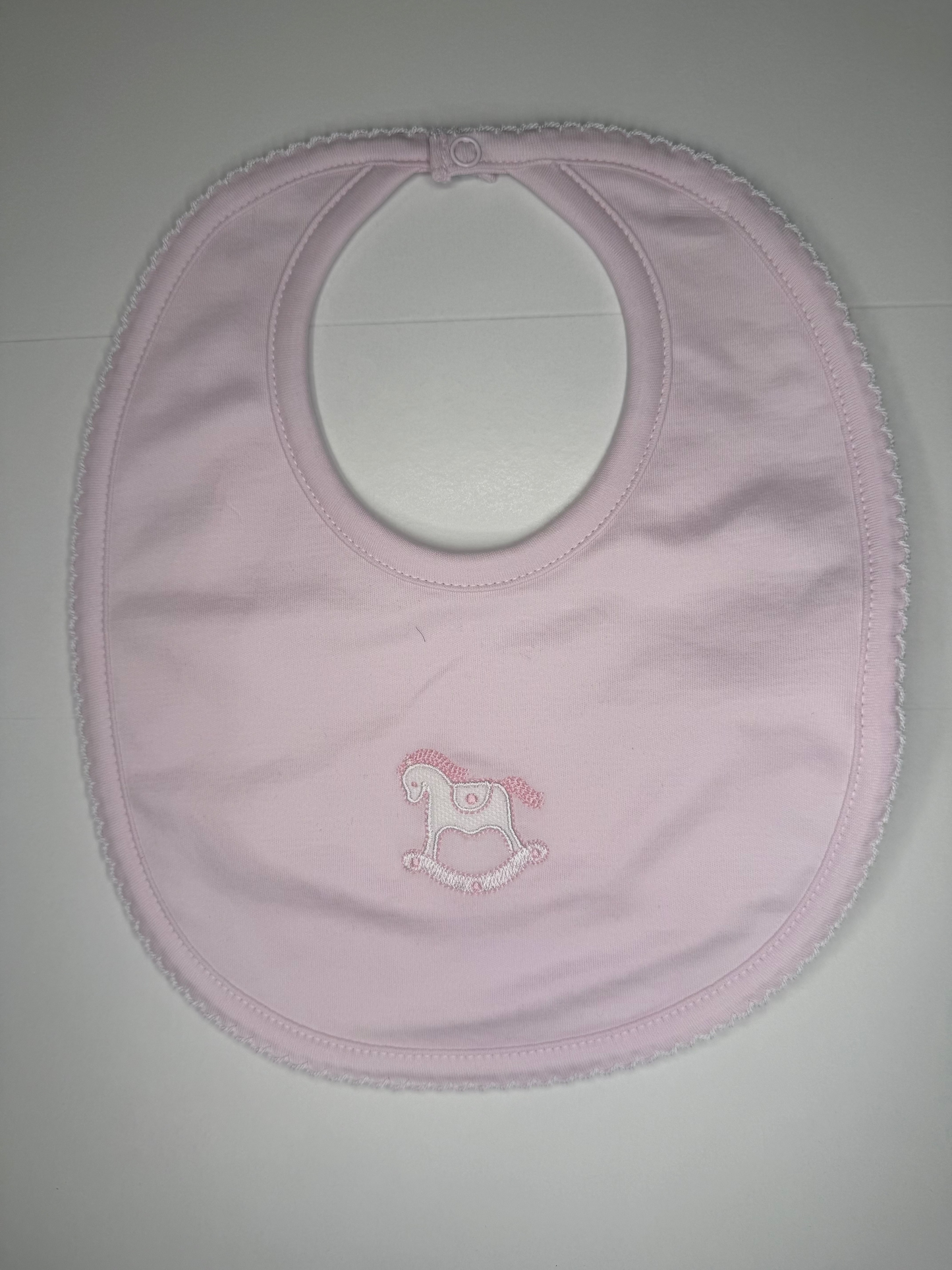 Pink Rocking Horse Bib