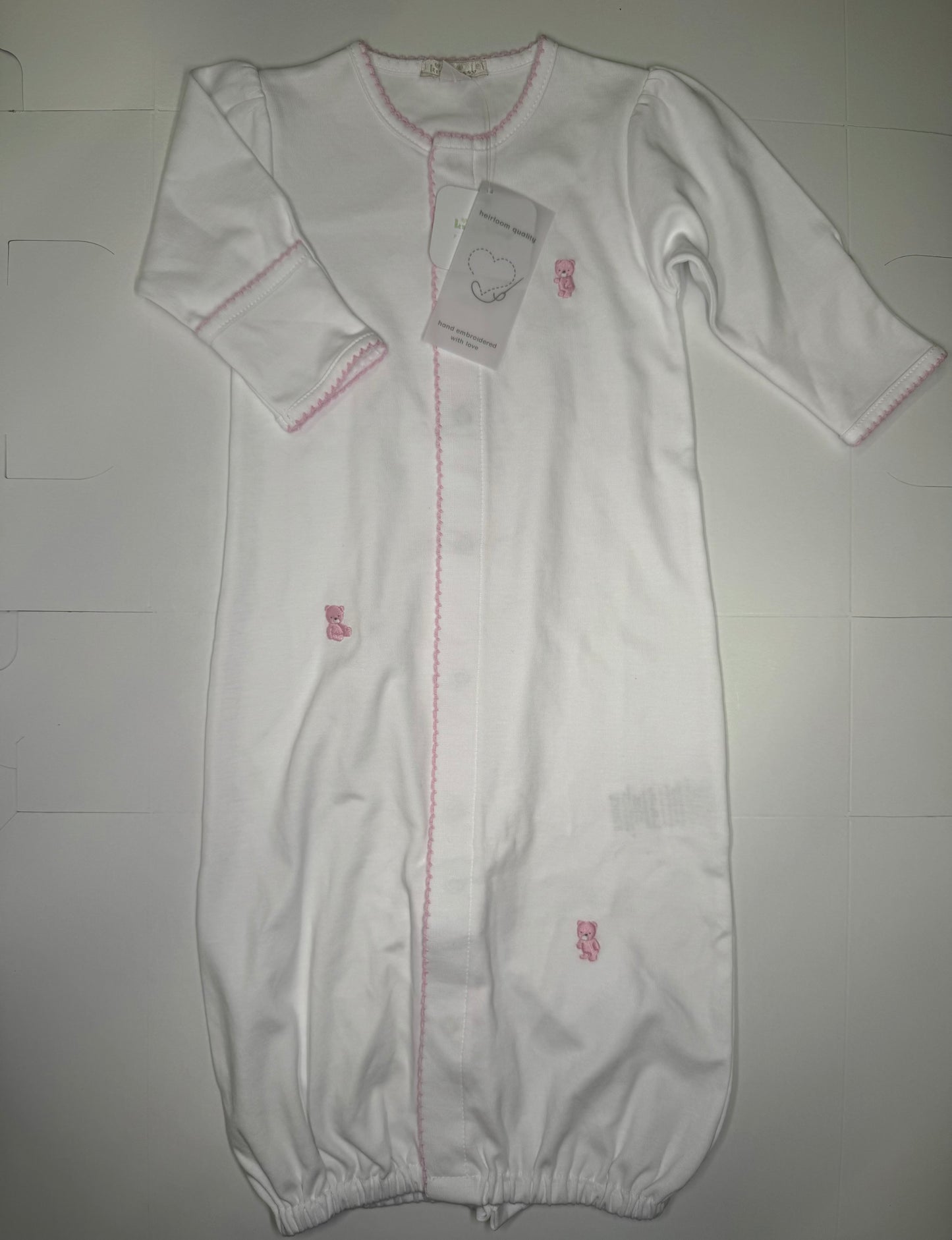 Hand Emb. Teddy Conv. Pink