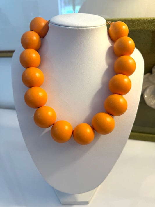 Bubble Necklace - Orange