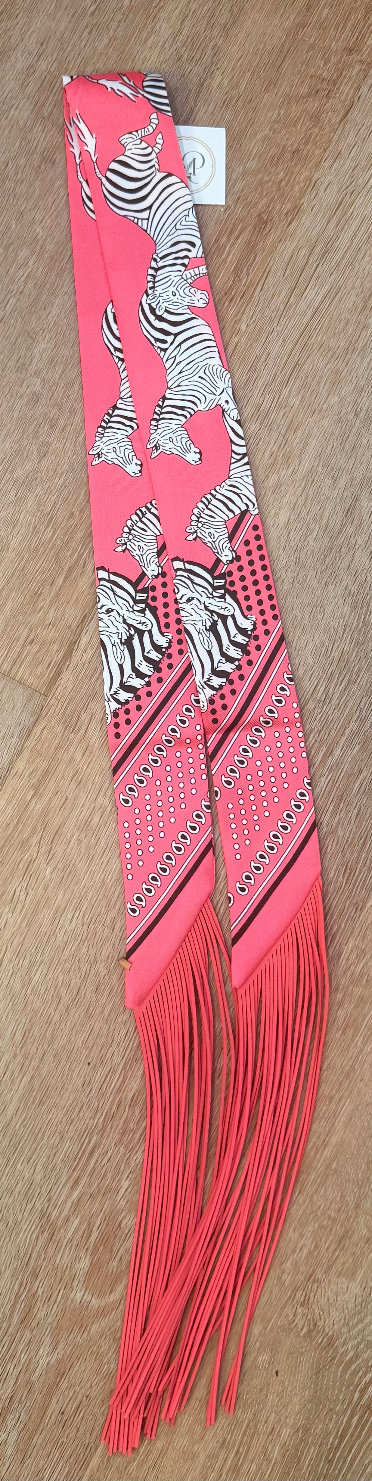 Zebra Fringe Scarf