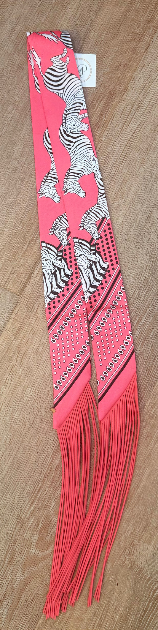 Zebra Fringe Scarf