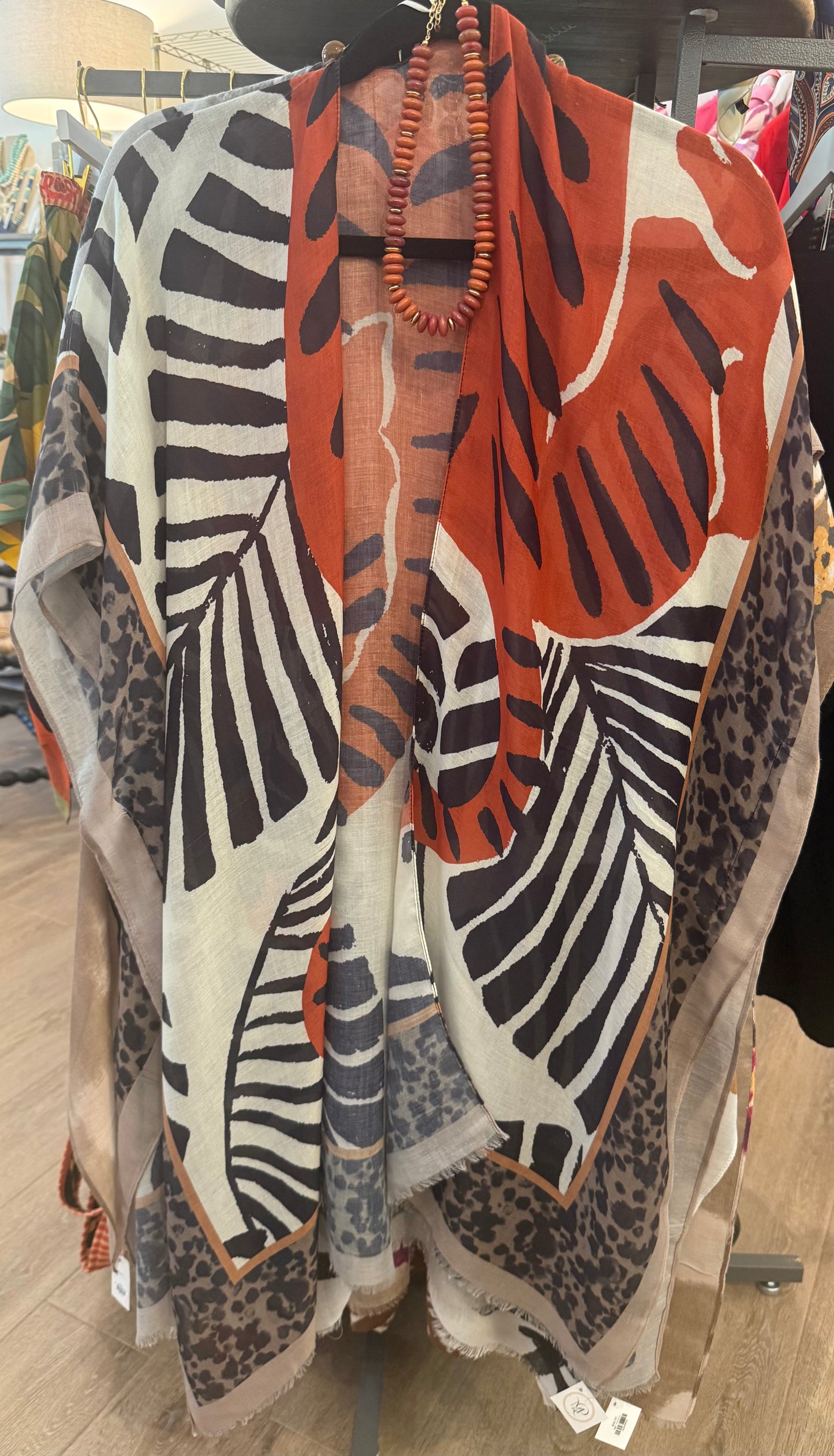 Animal Print Kimono