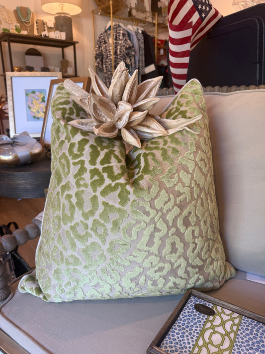 Green Leopard Pillows