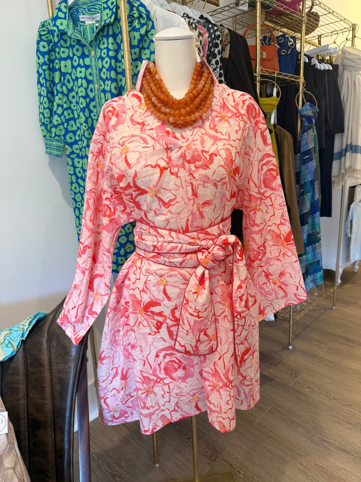 Cece Peonies Dress OS