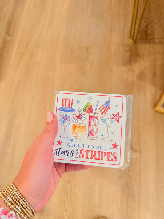 Patriotic Cocktails Coaster