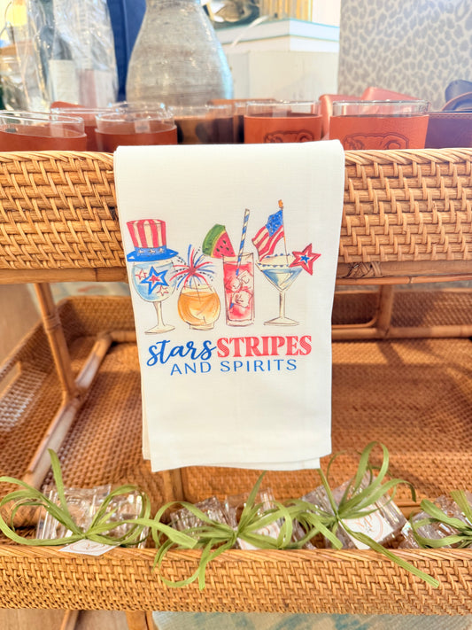 Patriotic Cocktails Kitchen Towel