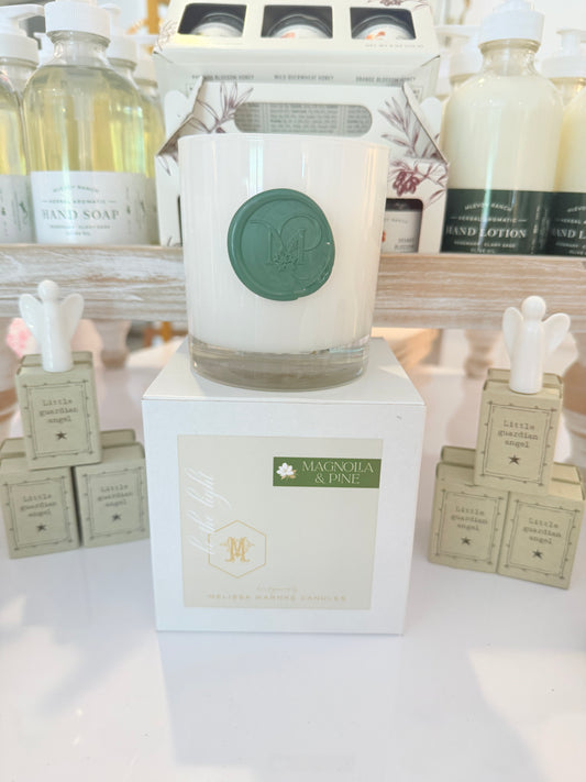 Green Stamp Magnolia Candle