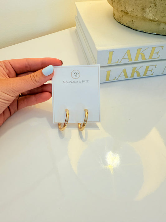 Thick Gold Hoop S