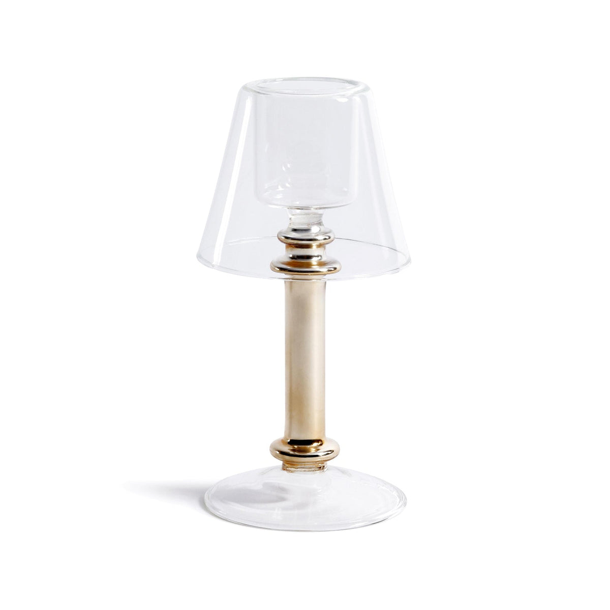 Isola glass tealight lamp, alternate angle