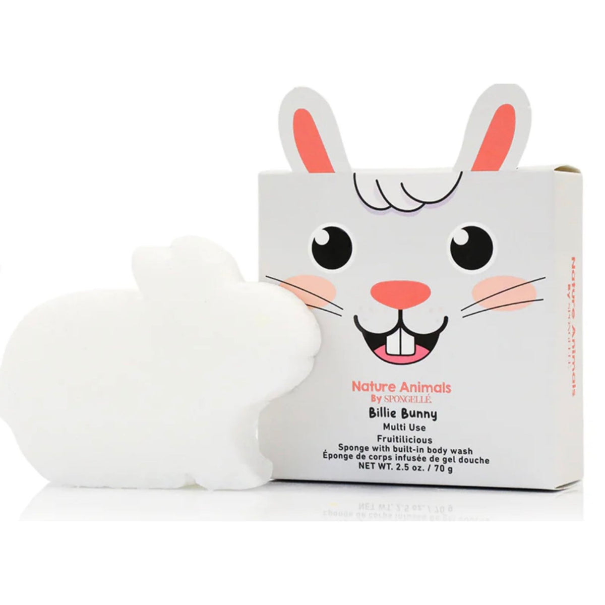 Kids' bunny-shaped bath buffer