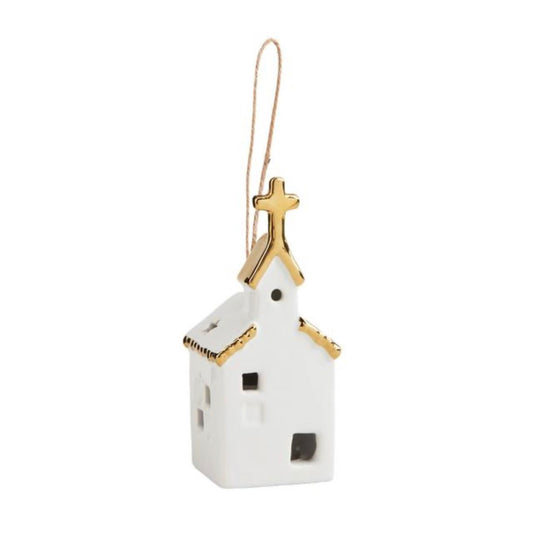 Light-Up Church Ornament, Steeple style