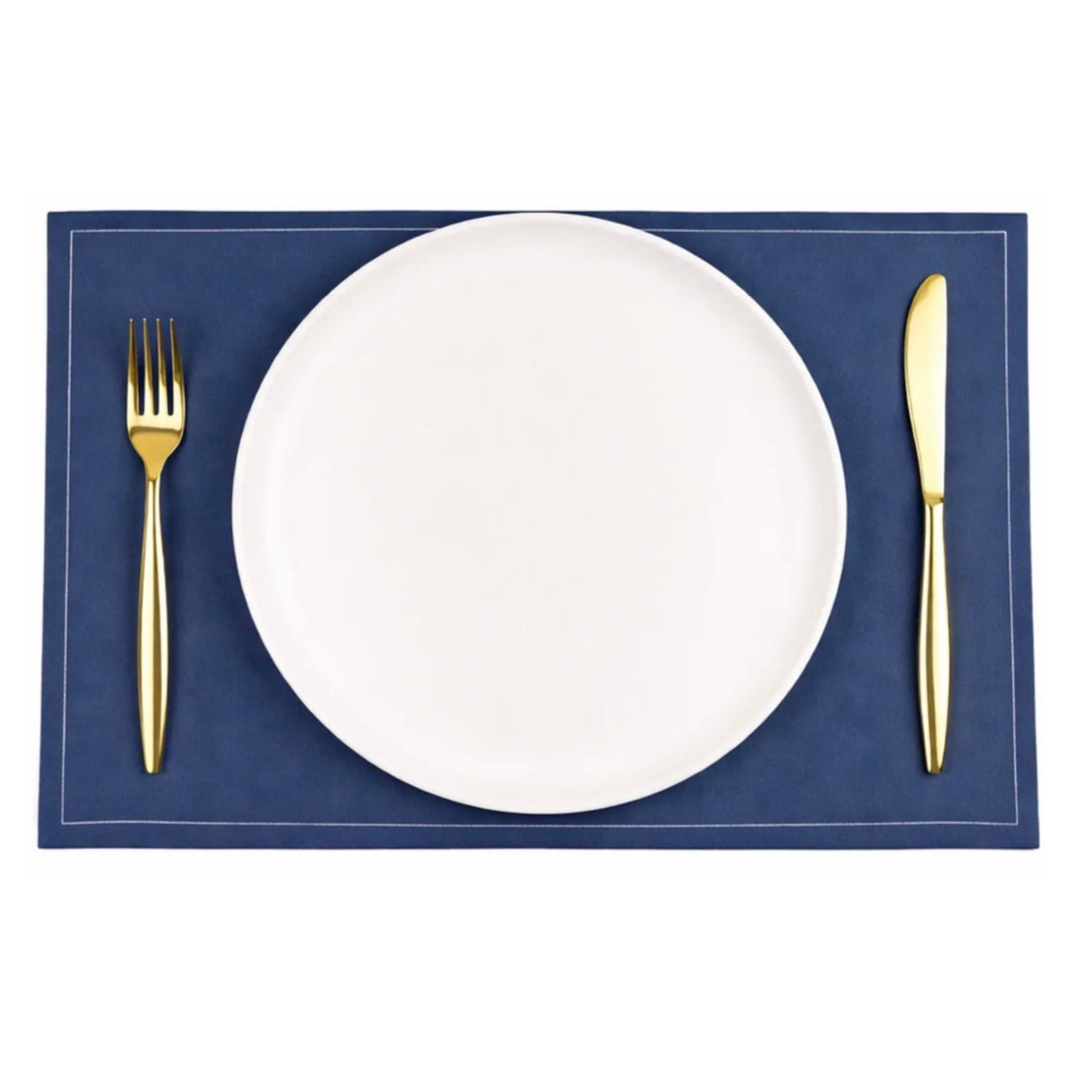 Luxury eco-friendly cotton placemat, Navy