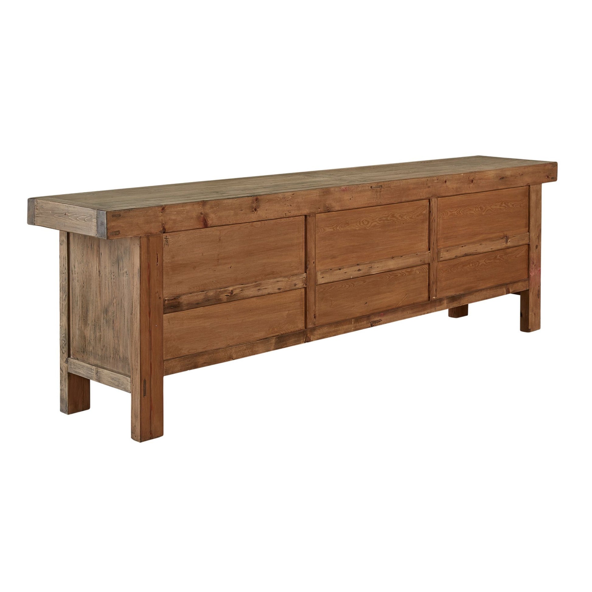 Old Pine Drawer Bank, back view