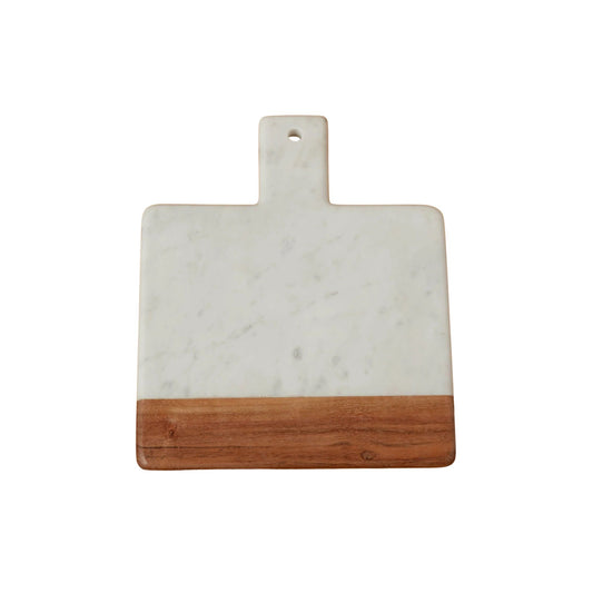Genuine marble board with built-in handle