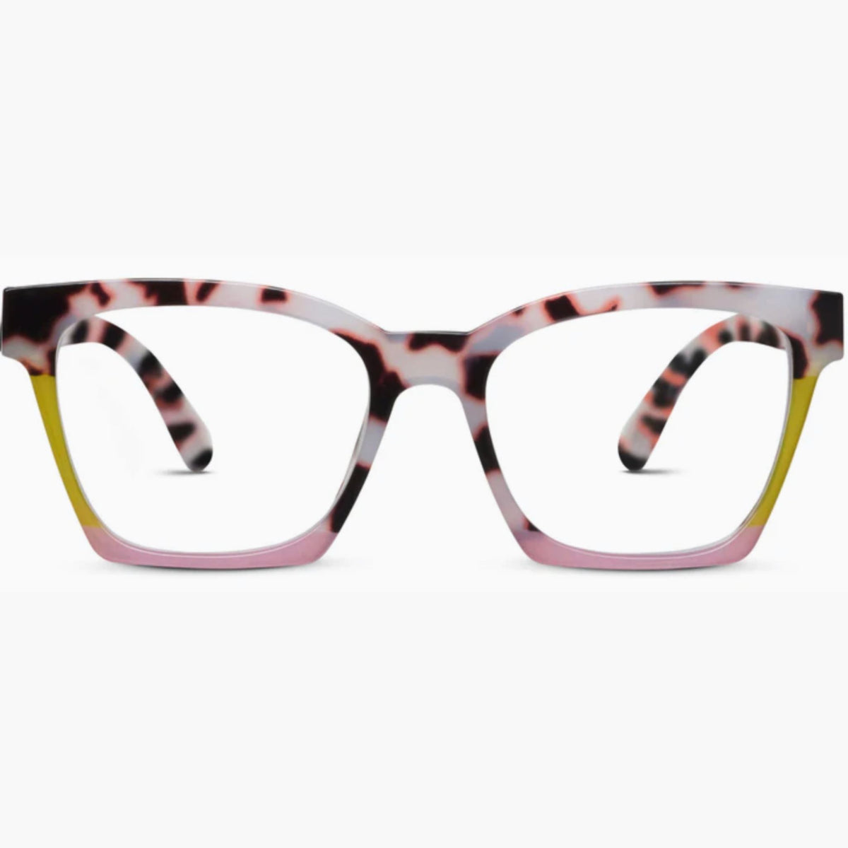 Peeper Readers, Birdie style in Pink Chai Colorblock