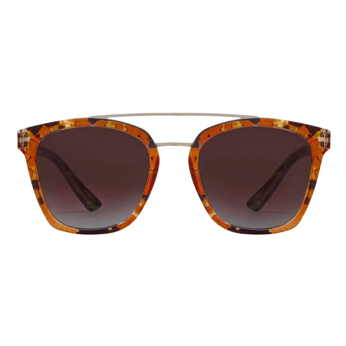 Peeper Sunglasses, Palm Beach style in Caramel Quartz