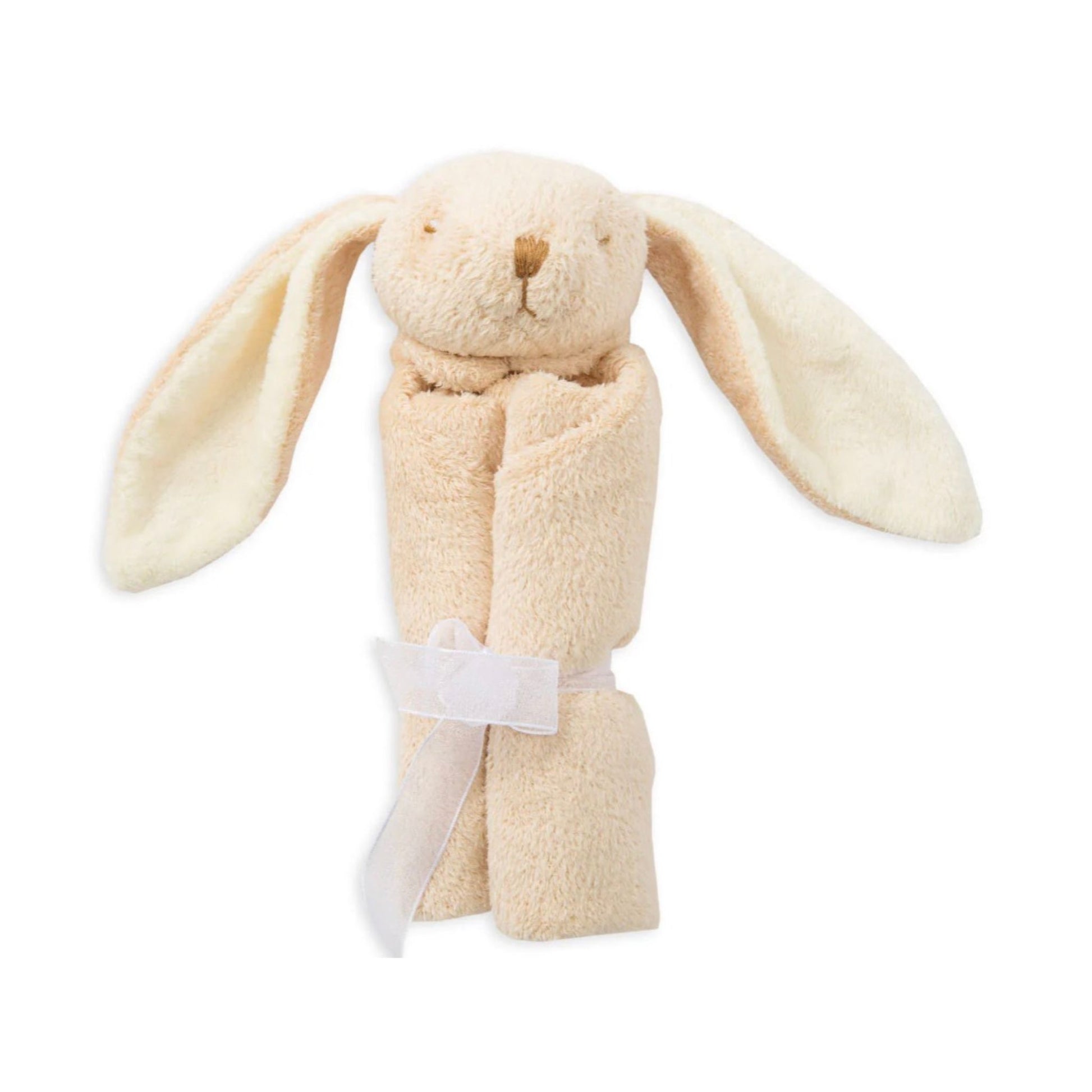 Plush animal lovie in Beige Bunny