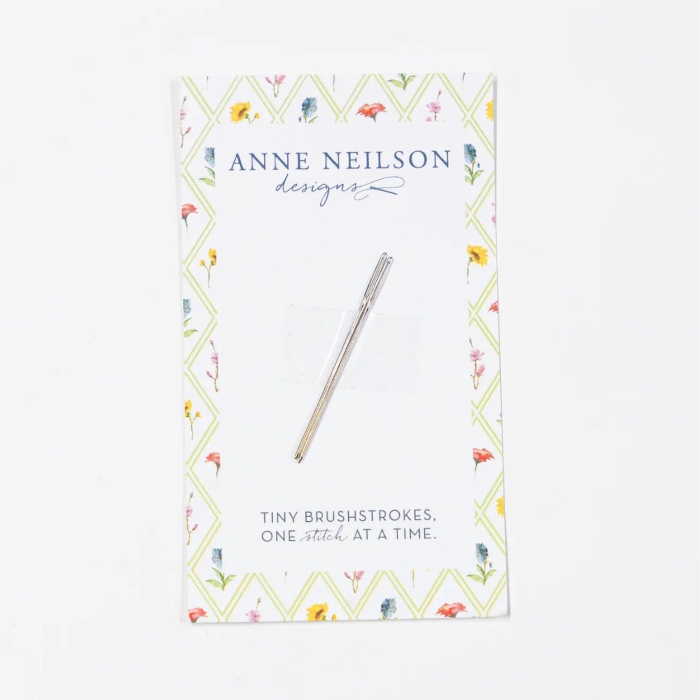 Praise Floral Beginner Needlepoint Kit, included needle.