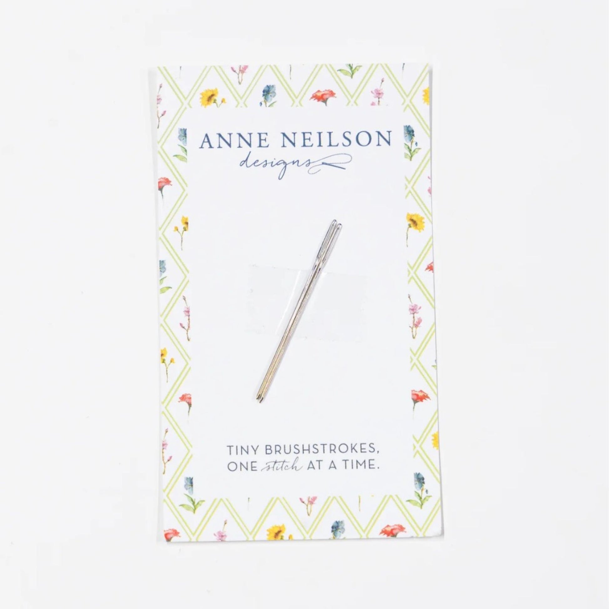 Praise Floral Beginner Needlepoint Kit, included needle.