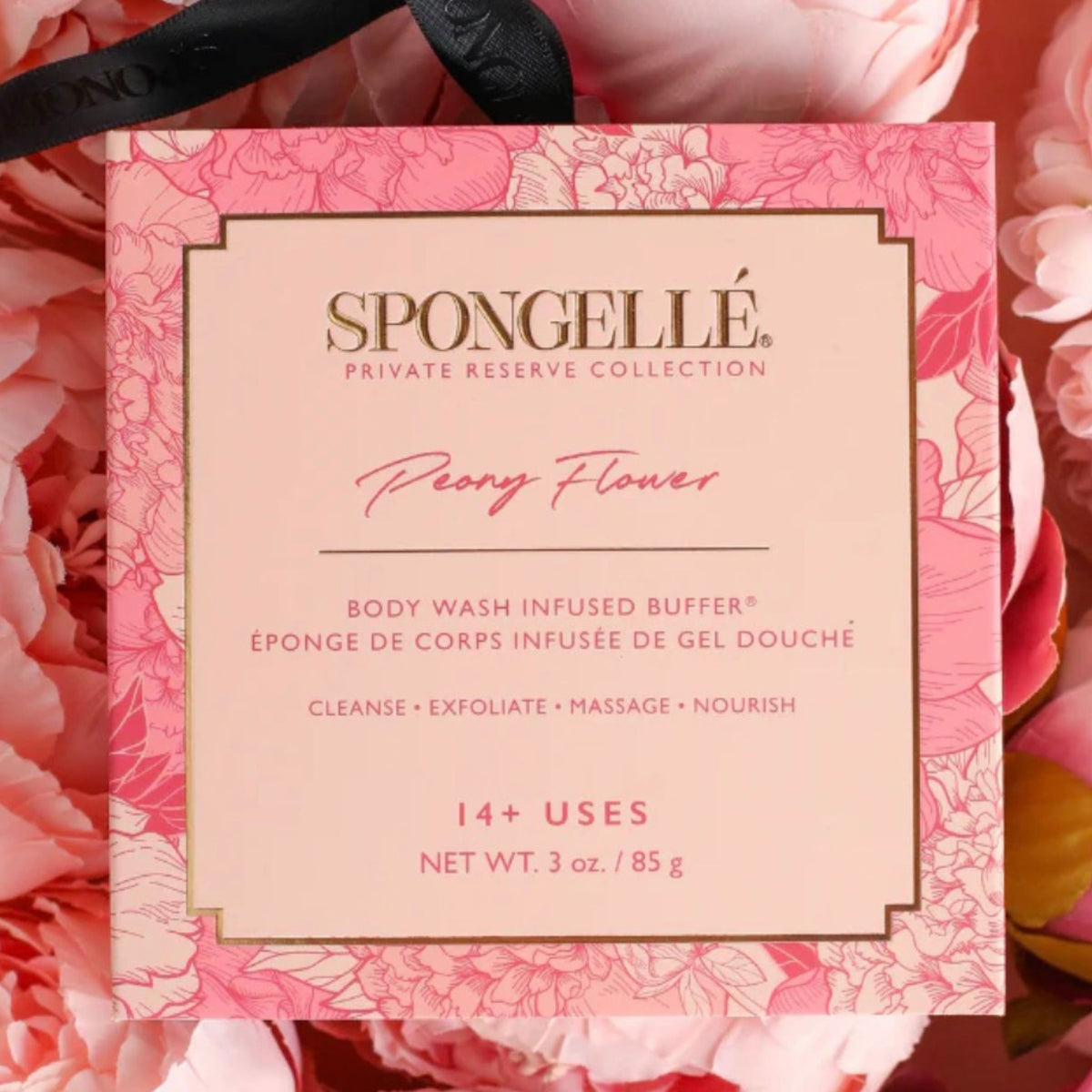 Spongelle Reserve Collection peony flower body buffer