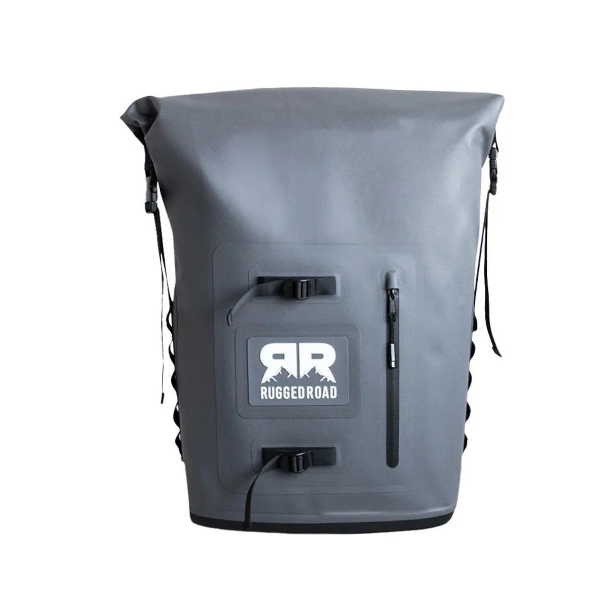Backpack cooler in gray.