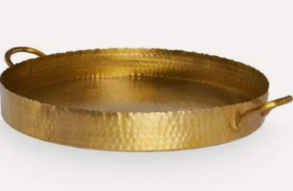 Gold Tray with Handles