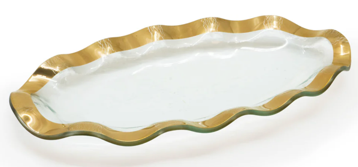 Ruffle Mini Oval Tray
