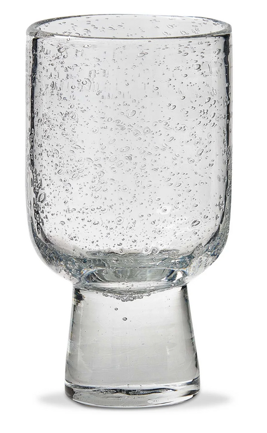 Bubble Glass Footed