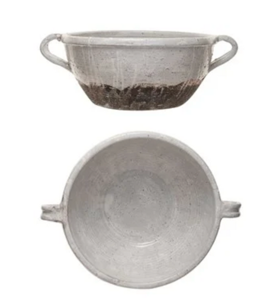 Terra-Cotta Bowl w/ Handles