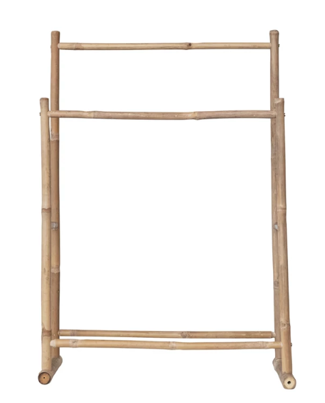 Bamboo Blanket Rack