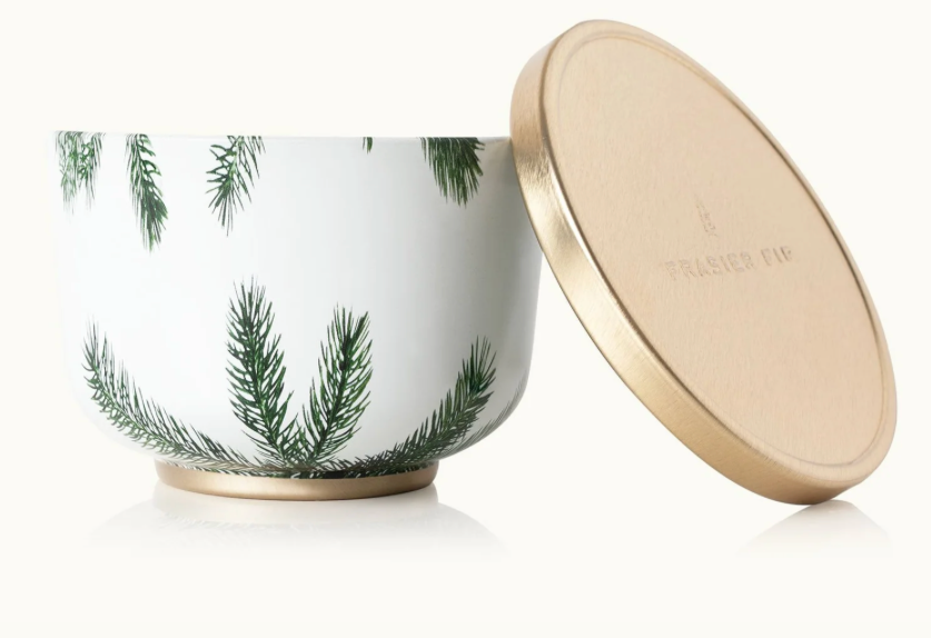 Fraiser Fir Gold Tin Candle
