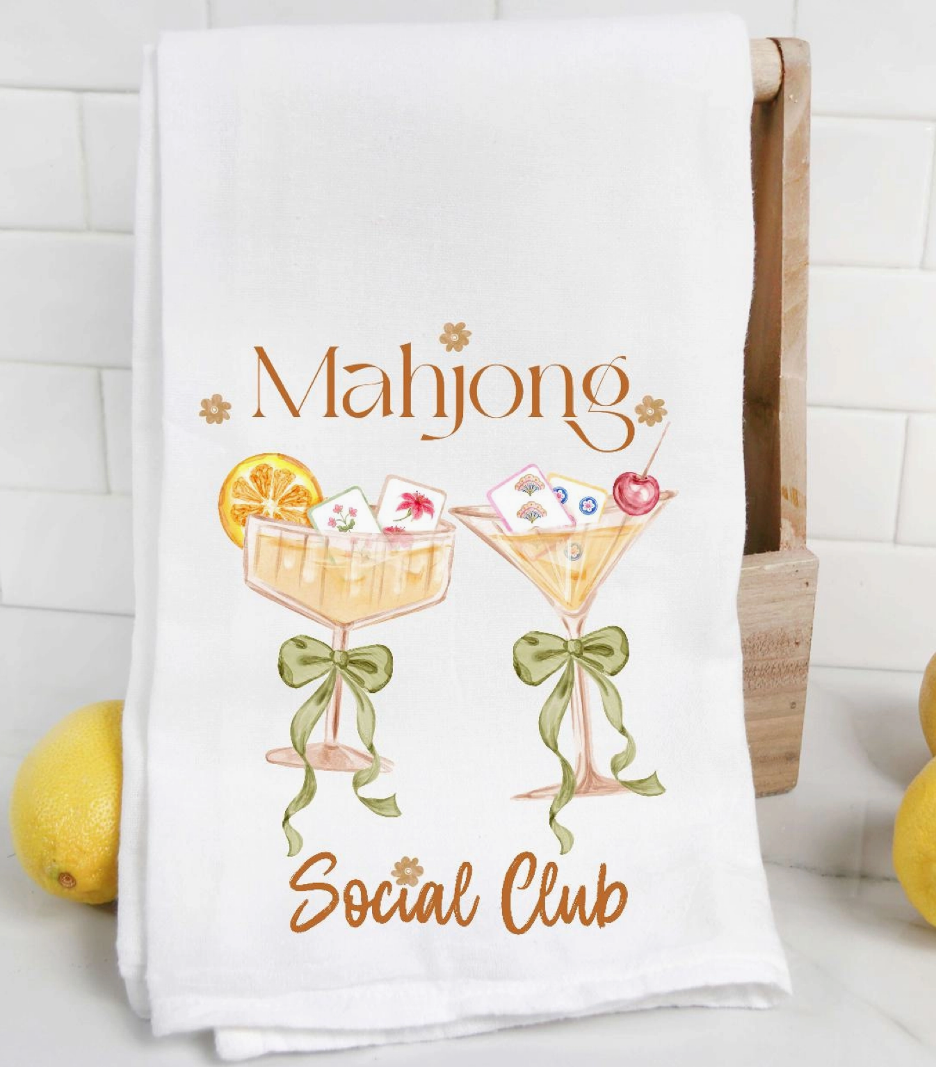Mahjong Social Club Towel