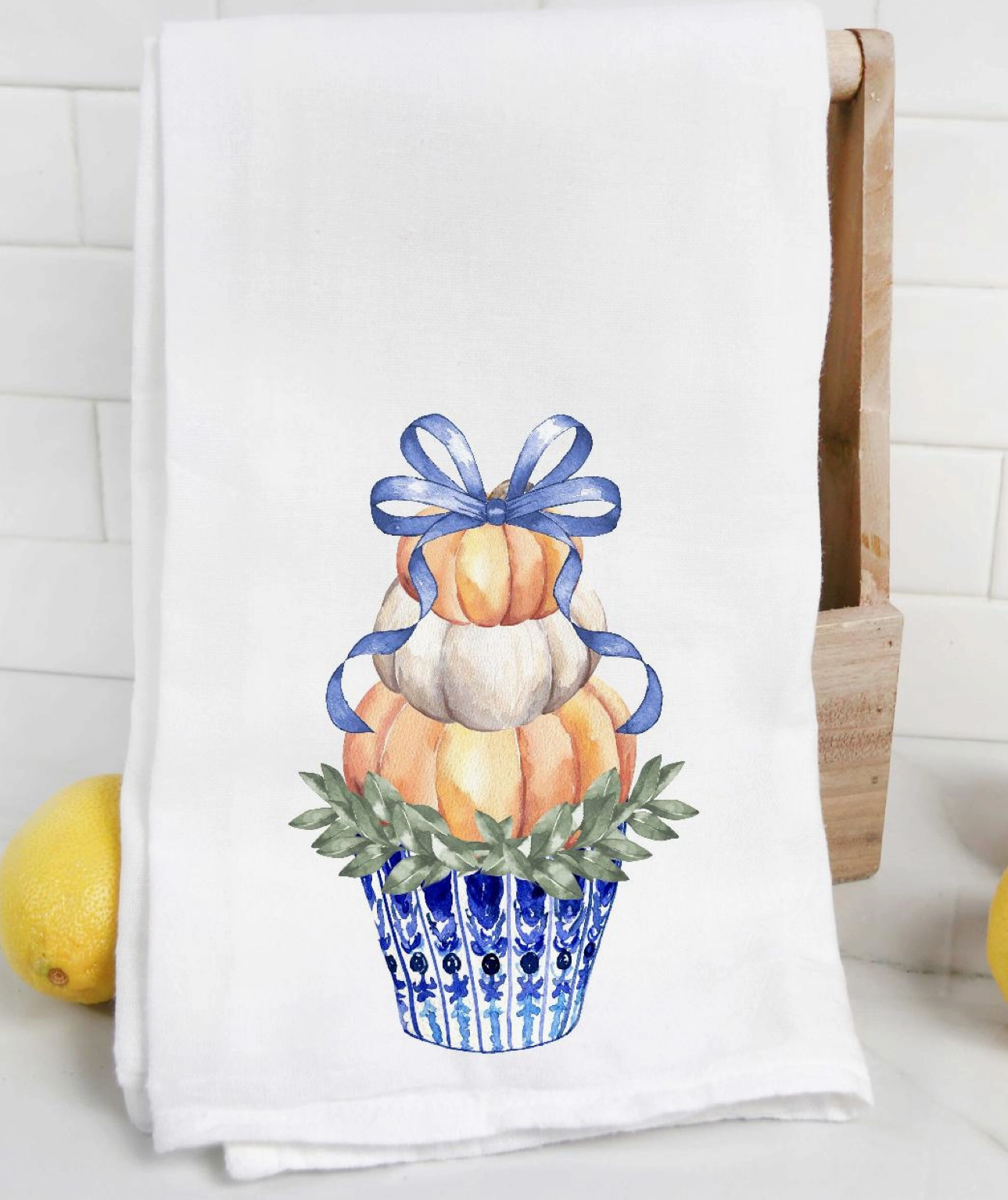 Chinoiserie Pumpkin Towel