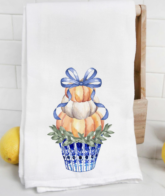 Chinoiserie Pumpkin Towel