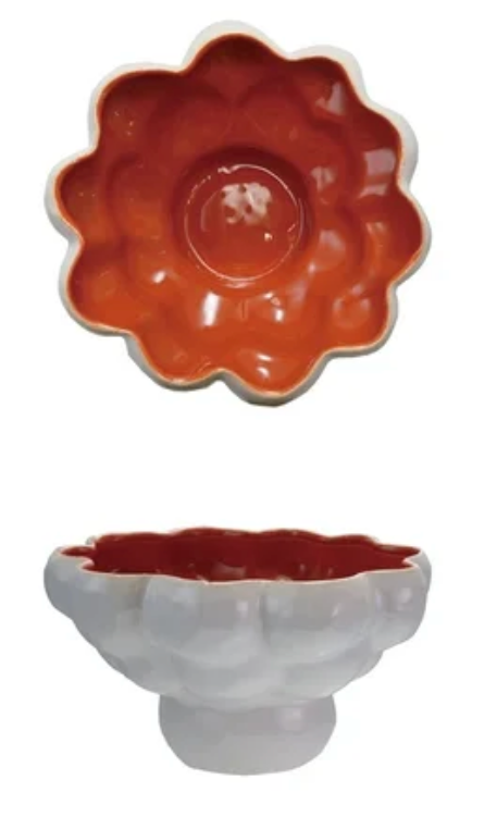 Orange Glazed Bowl