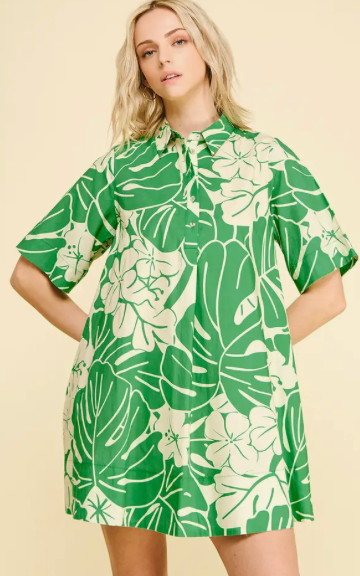 Green Floral Dress