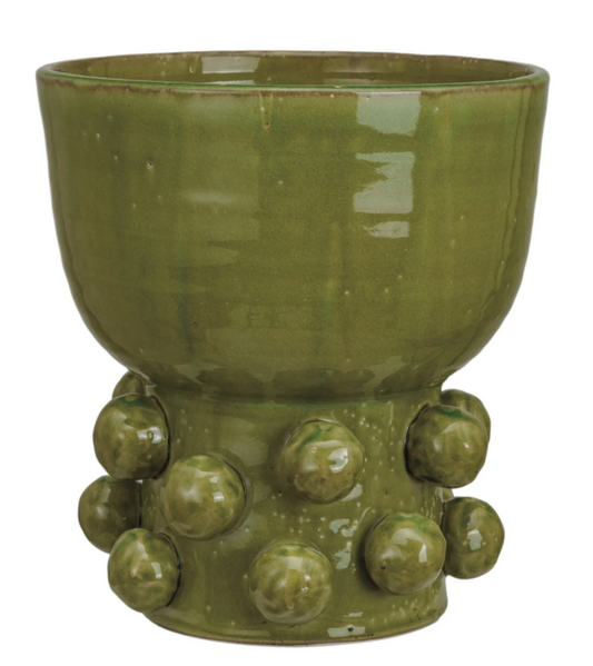 Green Footed Vase