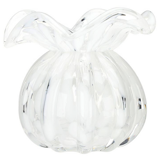 Ruffled Edge Bud Vase