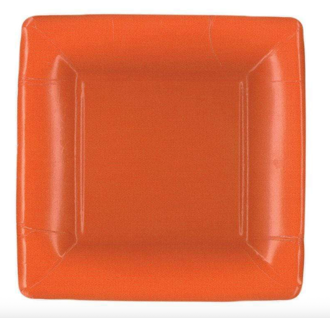 Grosgrain Square Paper Salad & Dessert Plates