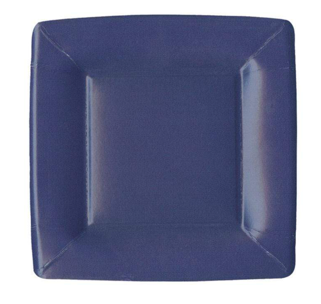 Grosgrain Square Paper Salad & Dessert Plates