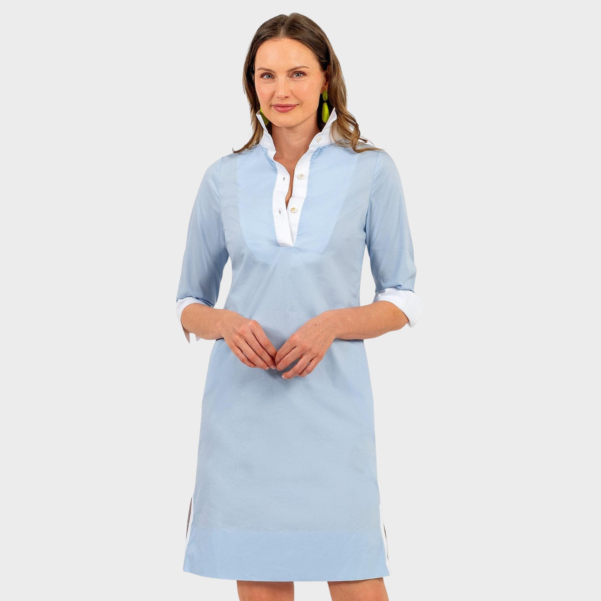 Shirt Tail Dress in Periwinkle
