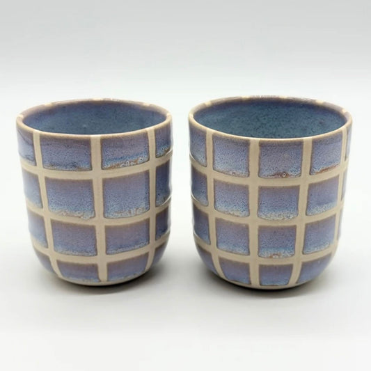 Handmade ceramic juice tumbler in the Daylight glaze