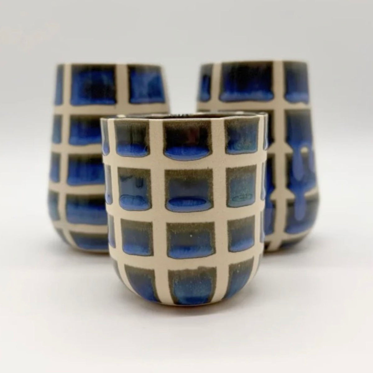 Handmade ceramic juice tumbler in the Twilight glaze