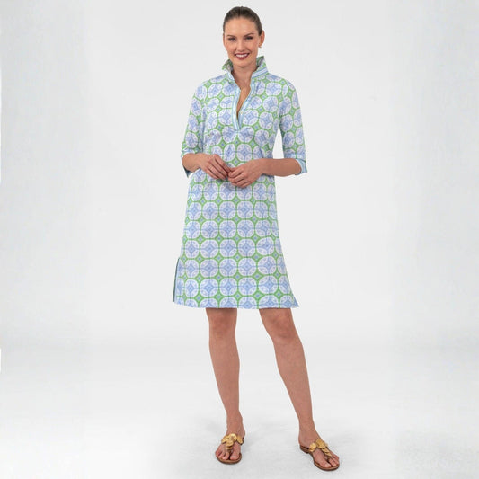 Smell the Roses Shirt Tail Dress, front view
