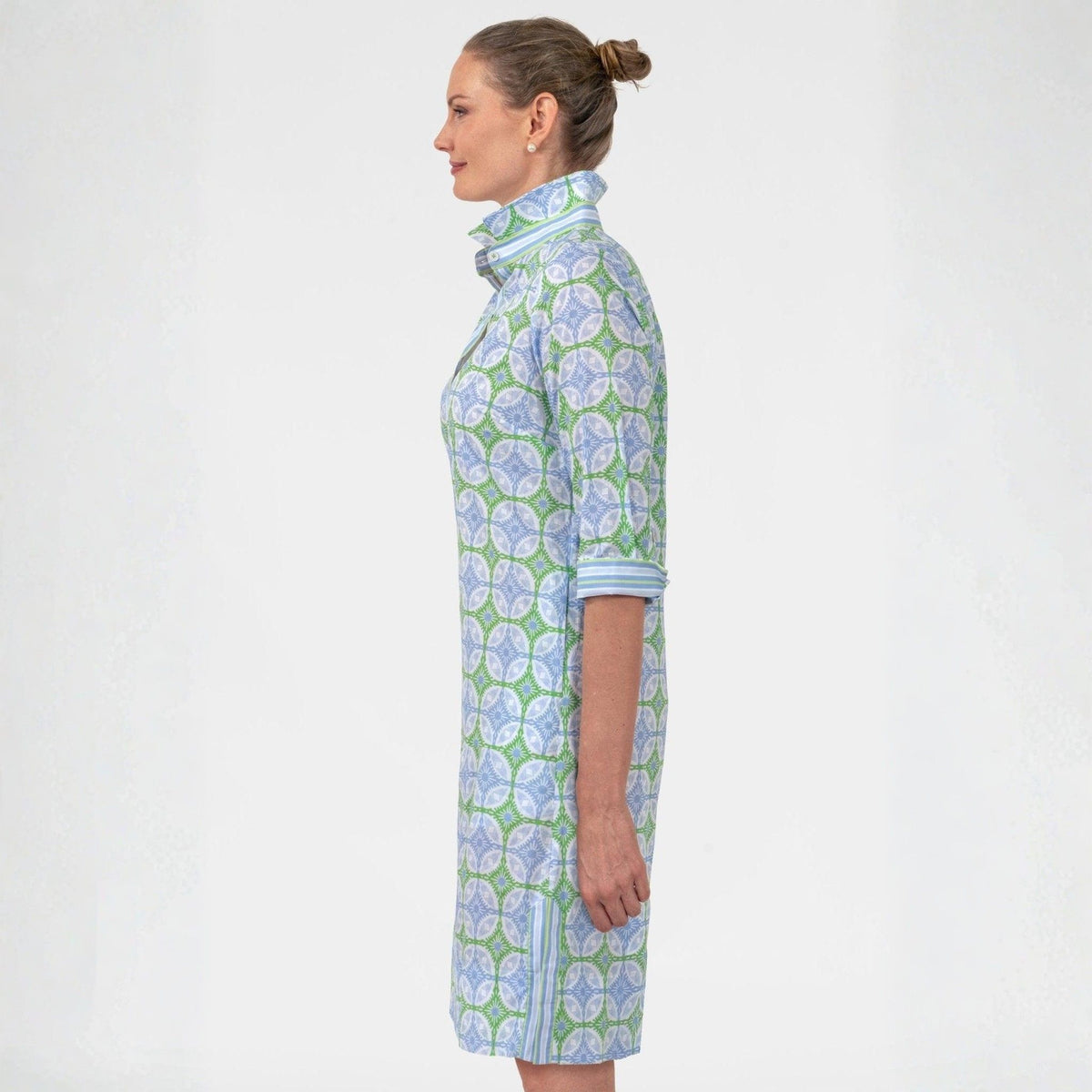 Smell the Roses Shirt Tail Dress, side view