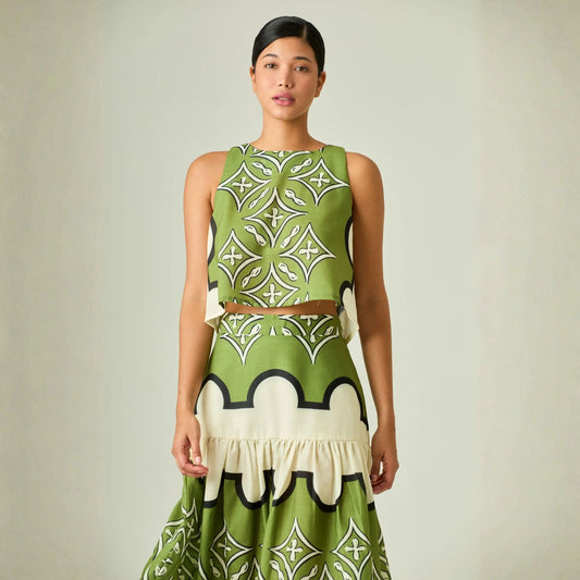 Smith & Zoe Linen Two-Piece Set