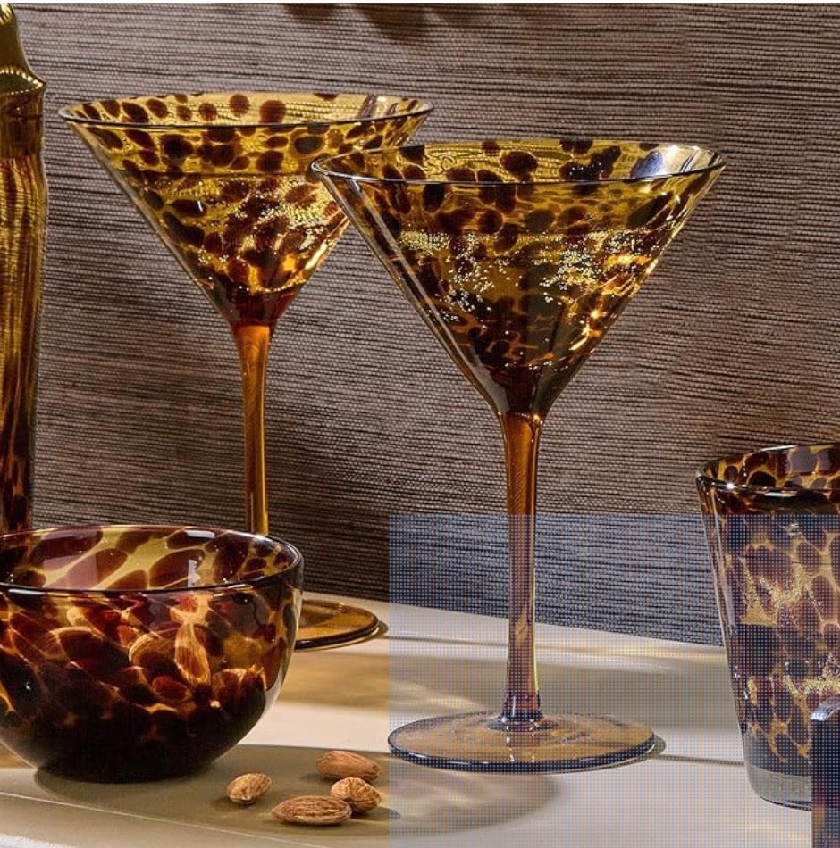 Tortoise Martini Glasses