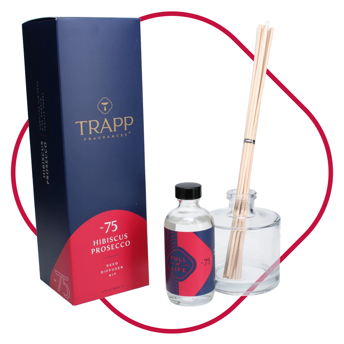 TRAPP fragrance diffuser set with packaging on a white background